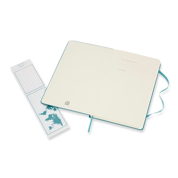 Large Notebook Reef Blue Softcover Blanco | Moleskine-515