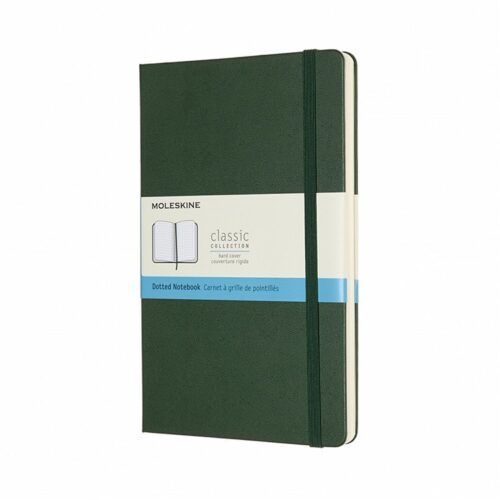 Voorkant van Moleskine Myrtle Green large notitieboekje