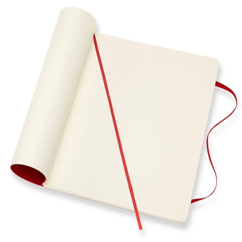 Large Dotted Notebook Rood Softcover | Moleskine-522