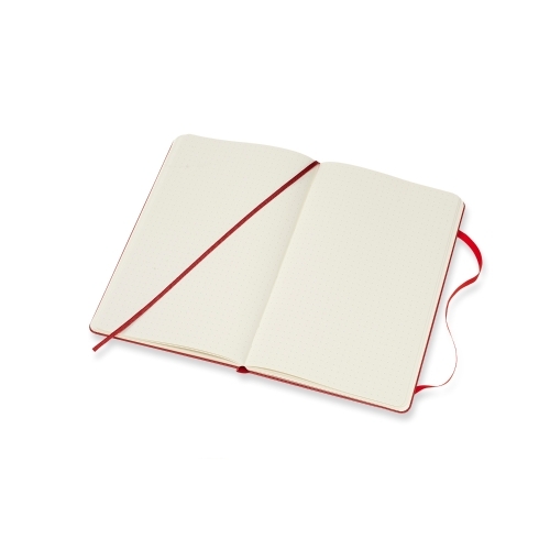 Large Dotted Notebook Rood Softcover | Moleskine-521
