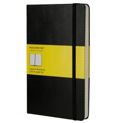 Large Notebook Black Hardcover Geruit | Moleskine-0