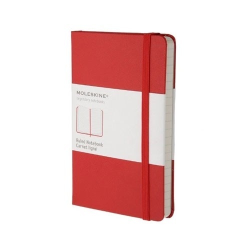 Pocket Notebook Red Hardcover Gelinieerd | Moleskine -0