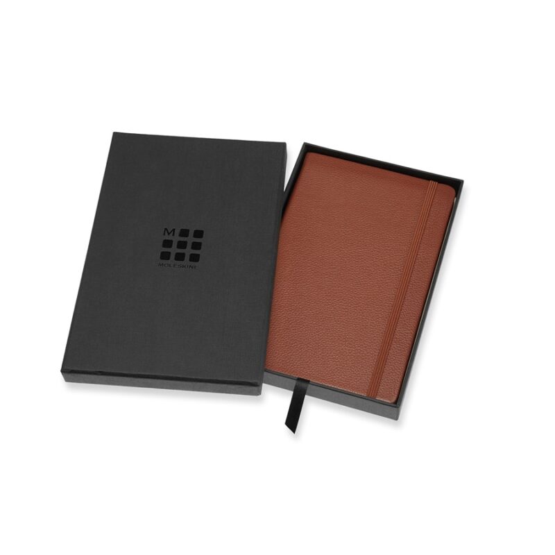 Large Notebook Sienna Brown Leather Hardcover Ruled | Moleskine Limited Collection-0