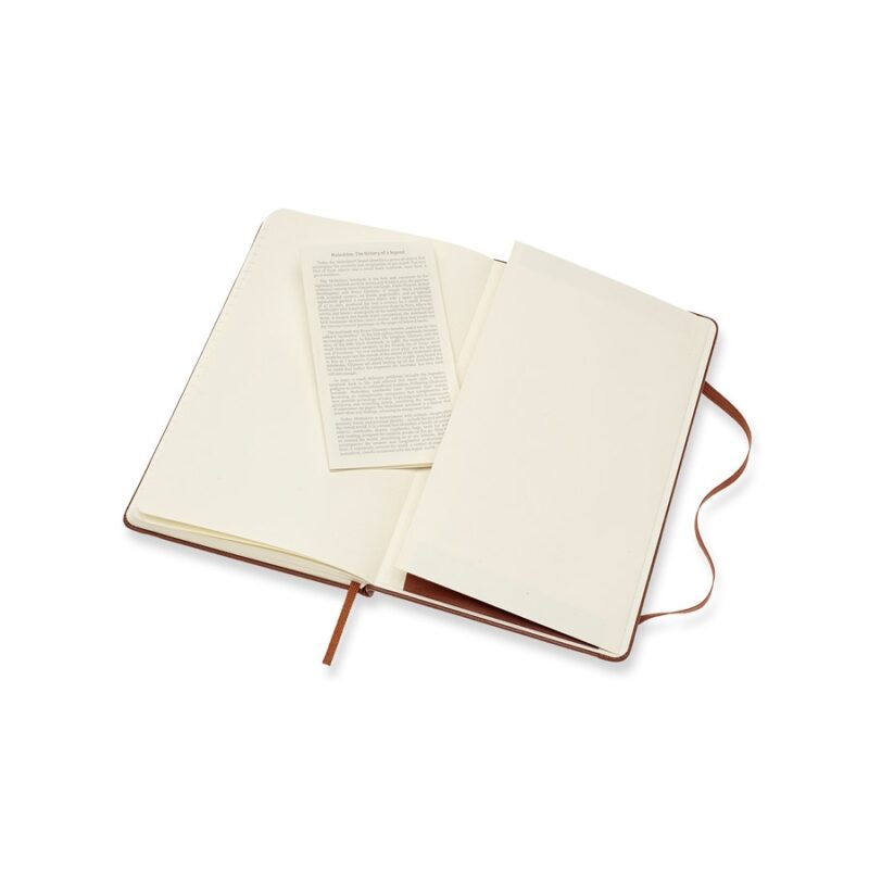 Large Notebook Sienna Brown Leather Hardcover Ruled | Moleskine Limited Collection-724
