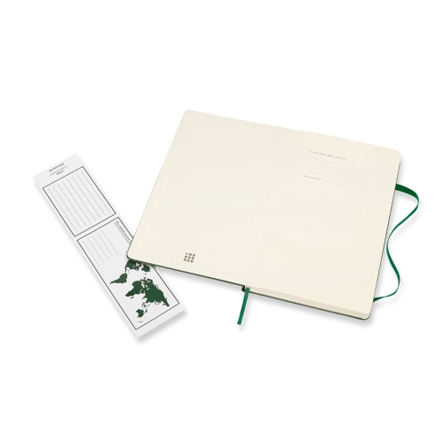 Large Notebook Myrtle Green Hardcover Gelinieerd | Moleskine-1241