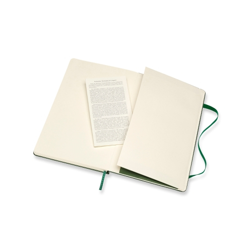 Large Notebook Myrtle Green Hardcover Gelinieerd | Moleskine-1240